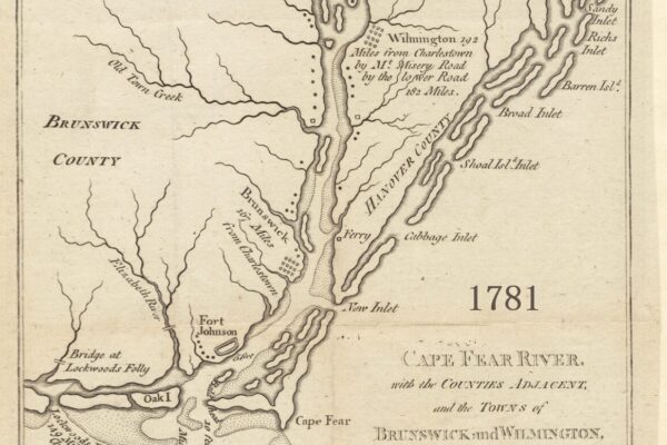 1781 Map of Federal Point