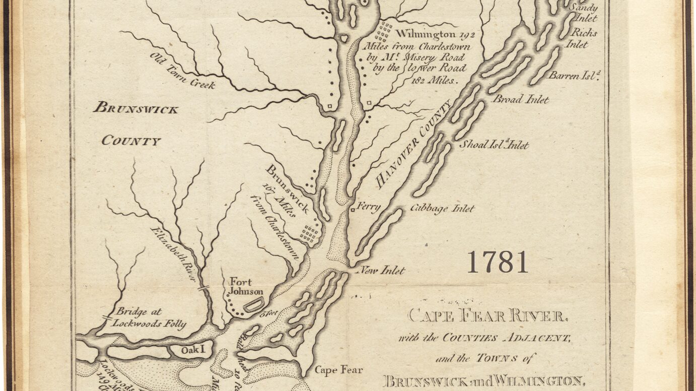 1781 Map of Federal Point